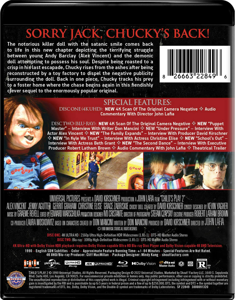 Child's Play 2 [Collector's Edition] [UHD]