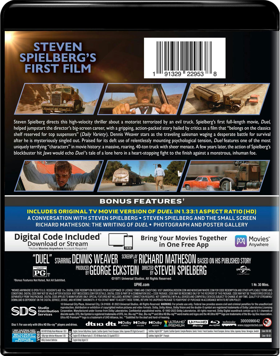Duel (4K Ultra HD + Blu-ray + Digital Download) [UHD]