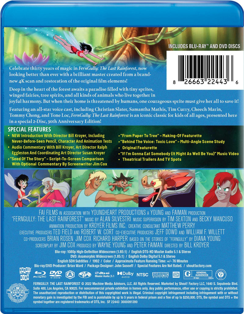 Ferngully: The Last Rainforest [30th Anniversary Edition] [Blu-ray]
