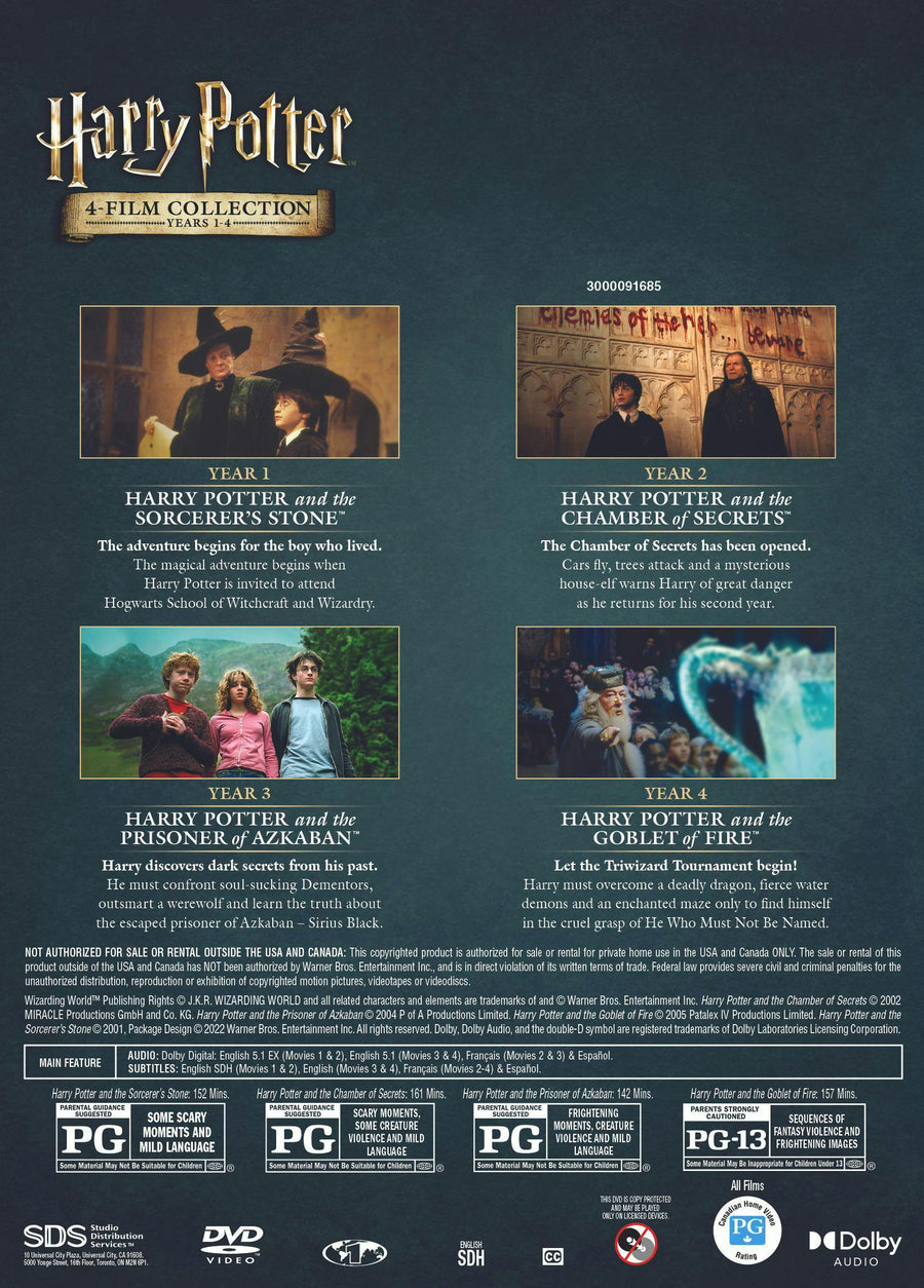 Harry Potter 4-Film Collection: Years 1-4 [DVD]