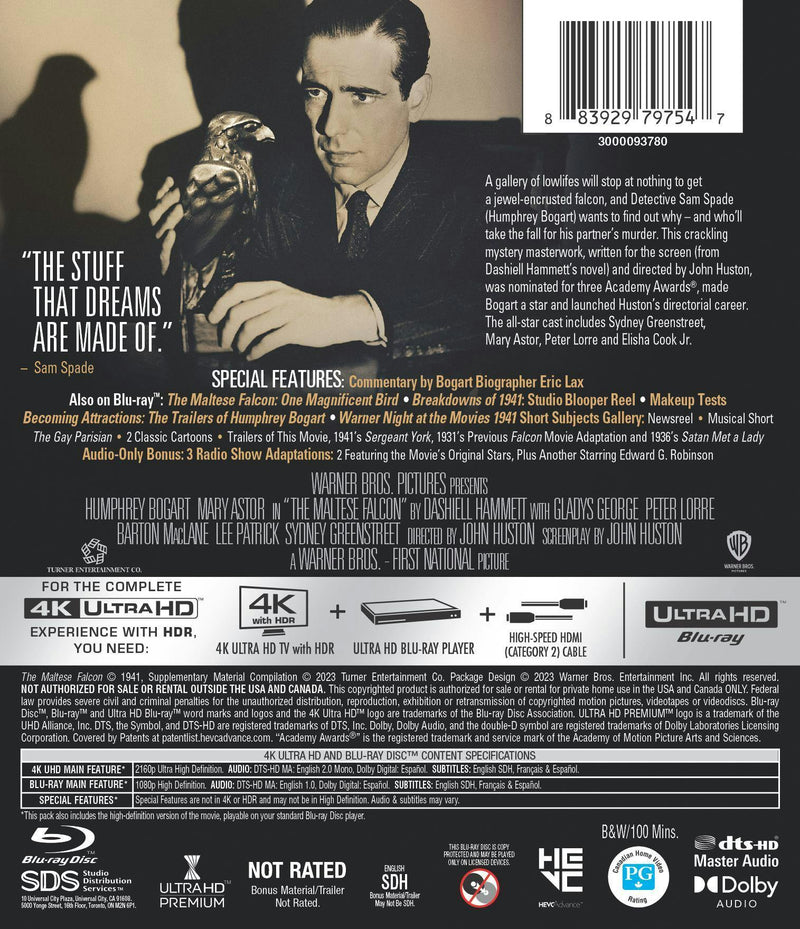 Maltese Falcon, The (4K Ultra HD + Blu-ray + Digital) (4K Ultra HD + Blu-ray + Digital Copy) [UHD]
