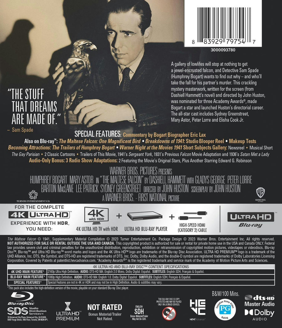 The Maltese Falcon (4K Ultra HD + Blu-ray) [UHD]