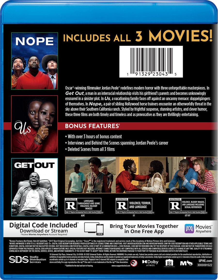 Jordan Peele - 3-movie Collection (Box Set) [Blu-ray]