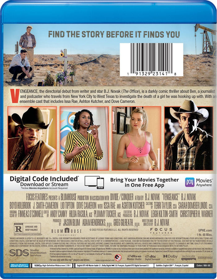 Vengeance (Blu-ray + Digital Copy) [Blu-ray]