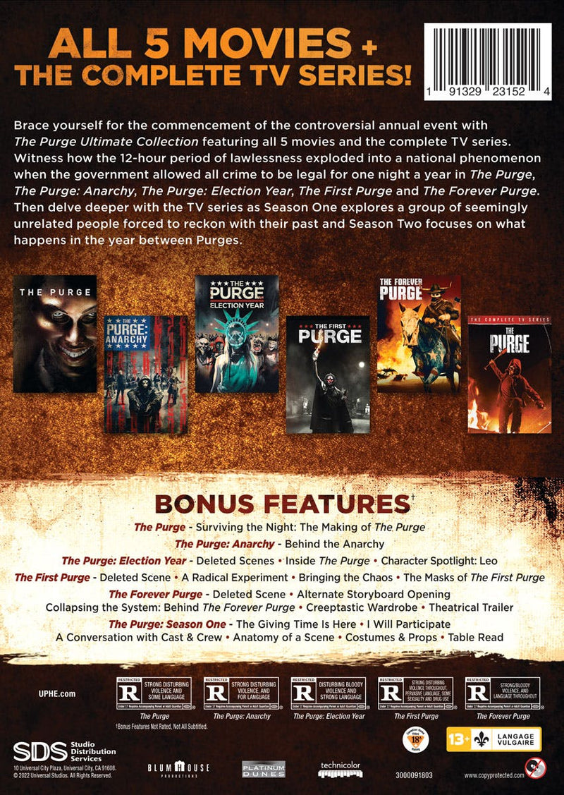 The Purge: Ultimate Collection (Box Set) [DVD]