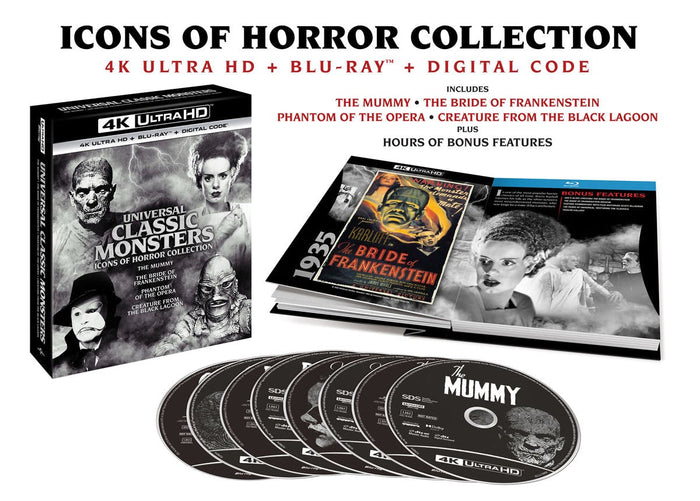 Universal Classic Monsters: Icons of Horror Collection - Vol. 2 (4K Ultra HD Boxset) [UHD]