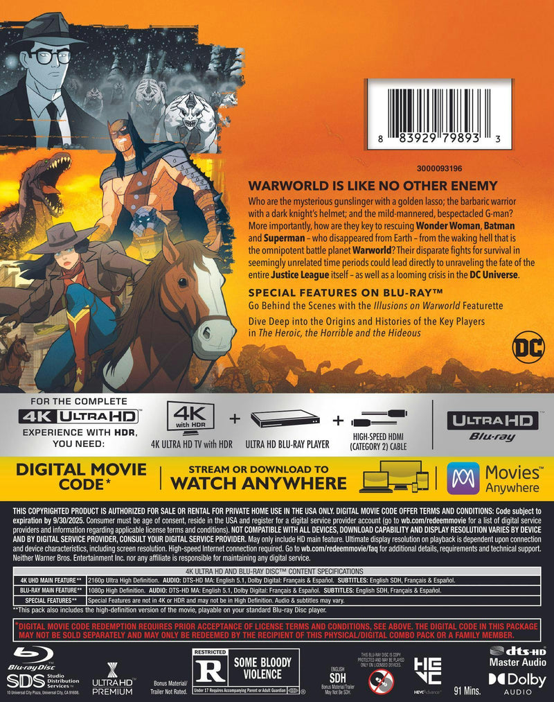 Justice League: Warworld (4K Ultra HD + Blu-ray) [UHD]