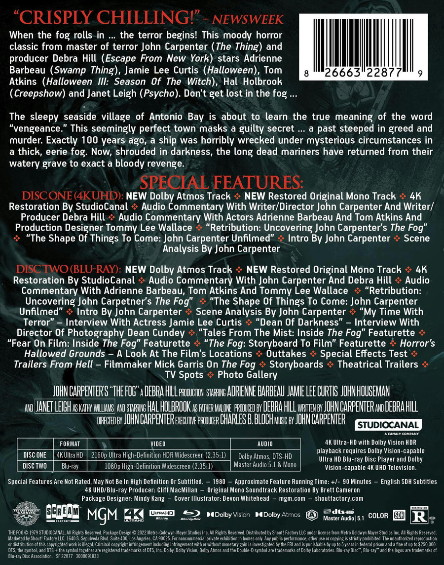 The Fog [Limited Edition Steelbook] [UHD]