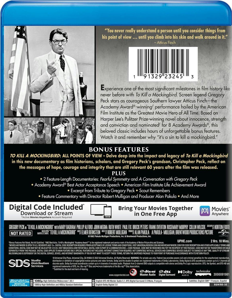 To Kill a Mockingbird (60th Anniversary Edition) [Blu-ray]