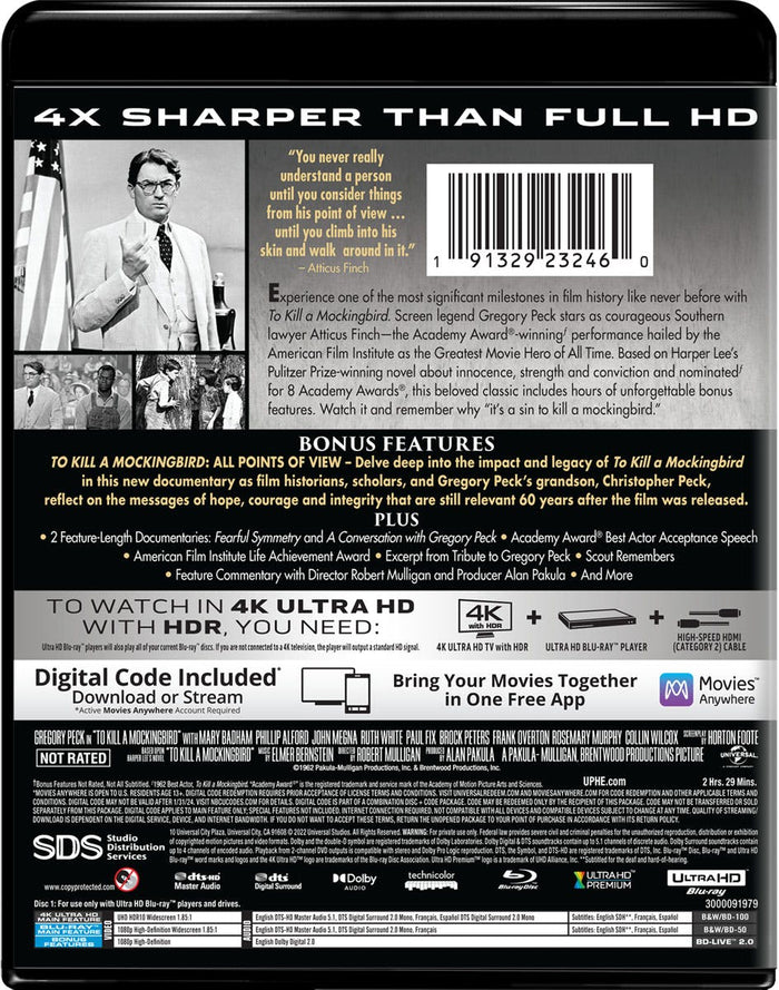 To Kill a Mockingbird (4K Ultra HD (60th Anniversary)) [Blu-ray]