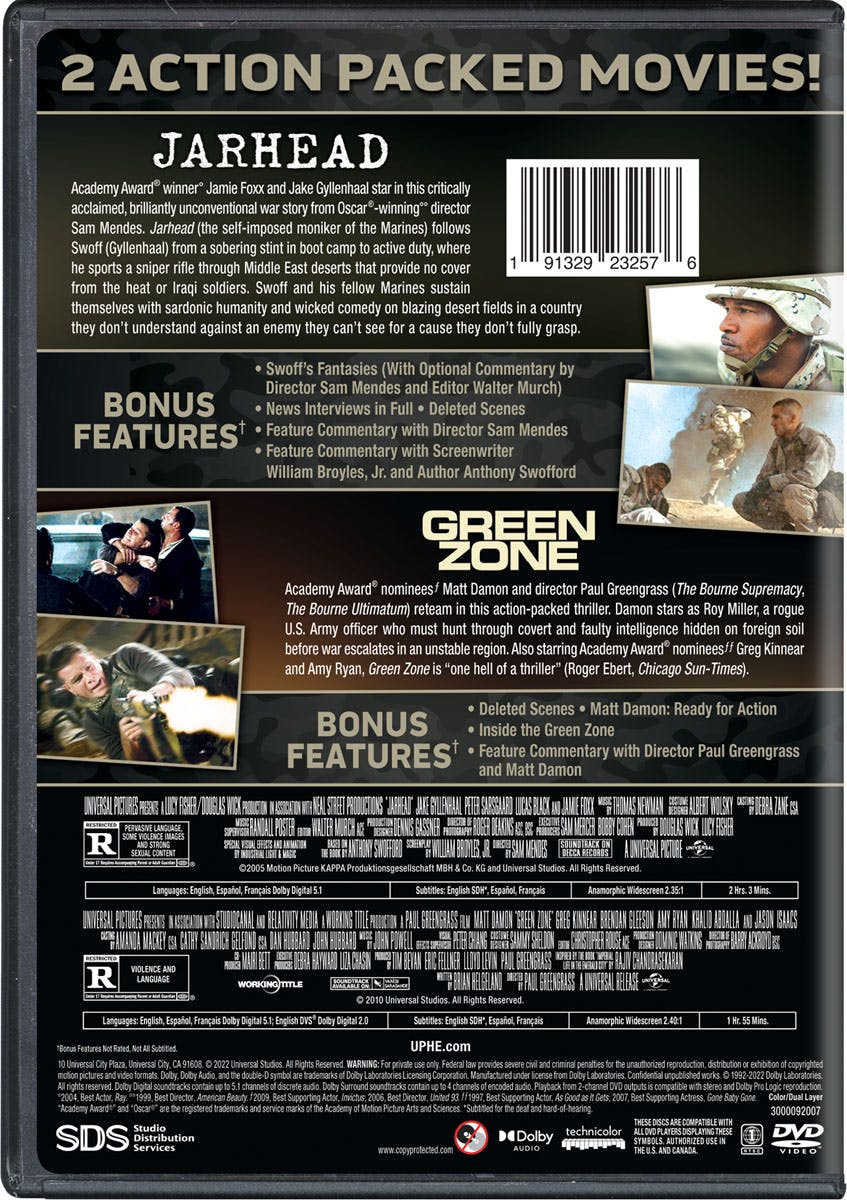 Jarhead/Green Zone (DVD Double Feature) [DVD] – GRUV