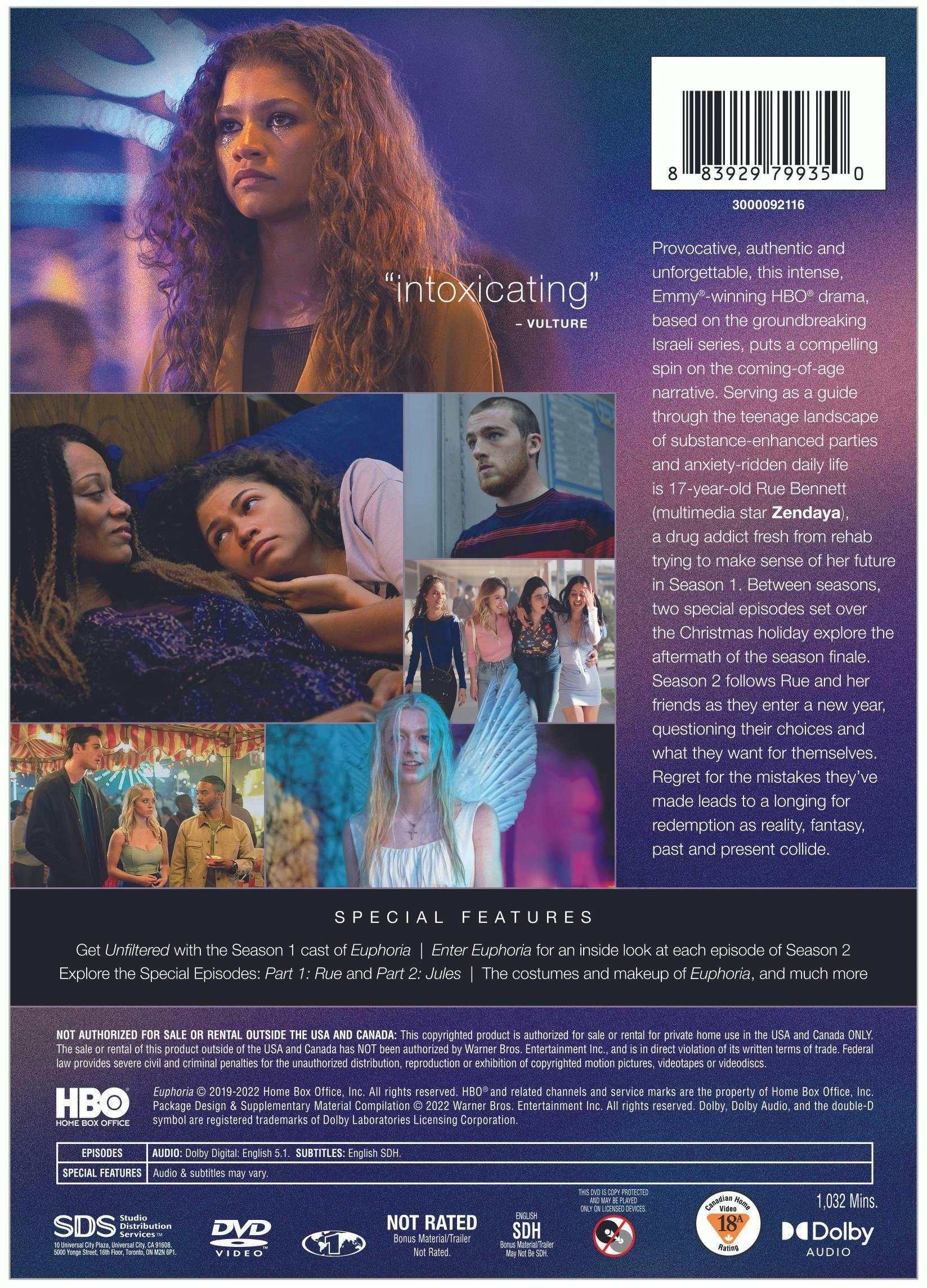 Euphoria: Seasons 1 & 2 (Box Set) [DVD] – GRUV Entertainment