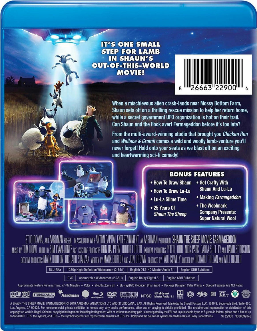 A Shaun The Sheep Movie: Farmageddon [Blu-ray]