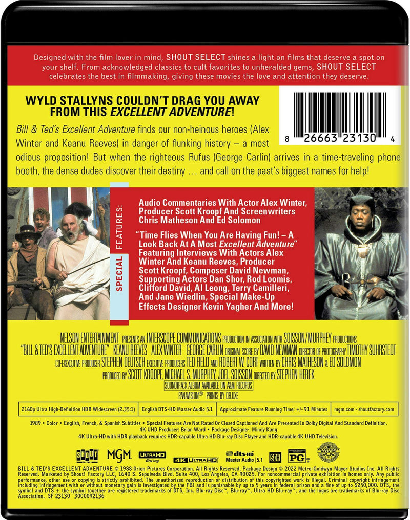 Bill & Ted's Excellent Adventure [UHD]