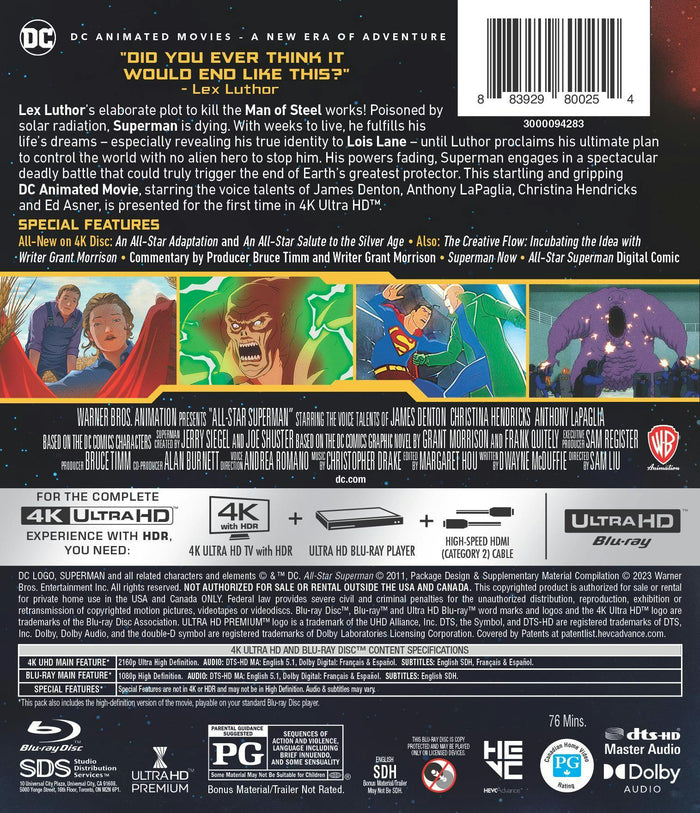 All-Star Superman (4K Ultra HD + Blu-ray + Digital Download) [UHD]