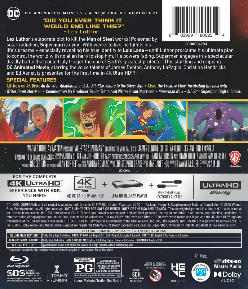 All-Star Superman (4K Ultra HD + Blu-ray + Digital Download) [UHD]