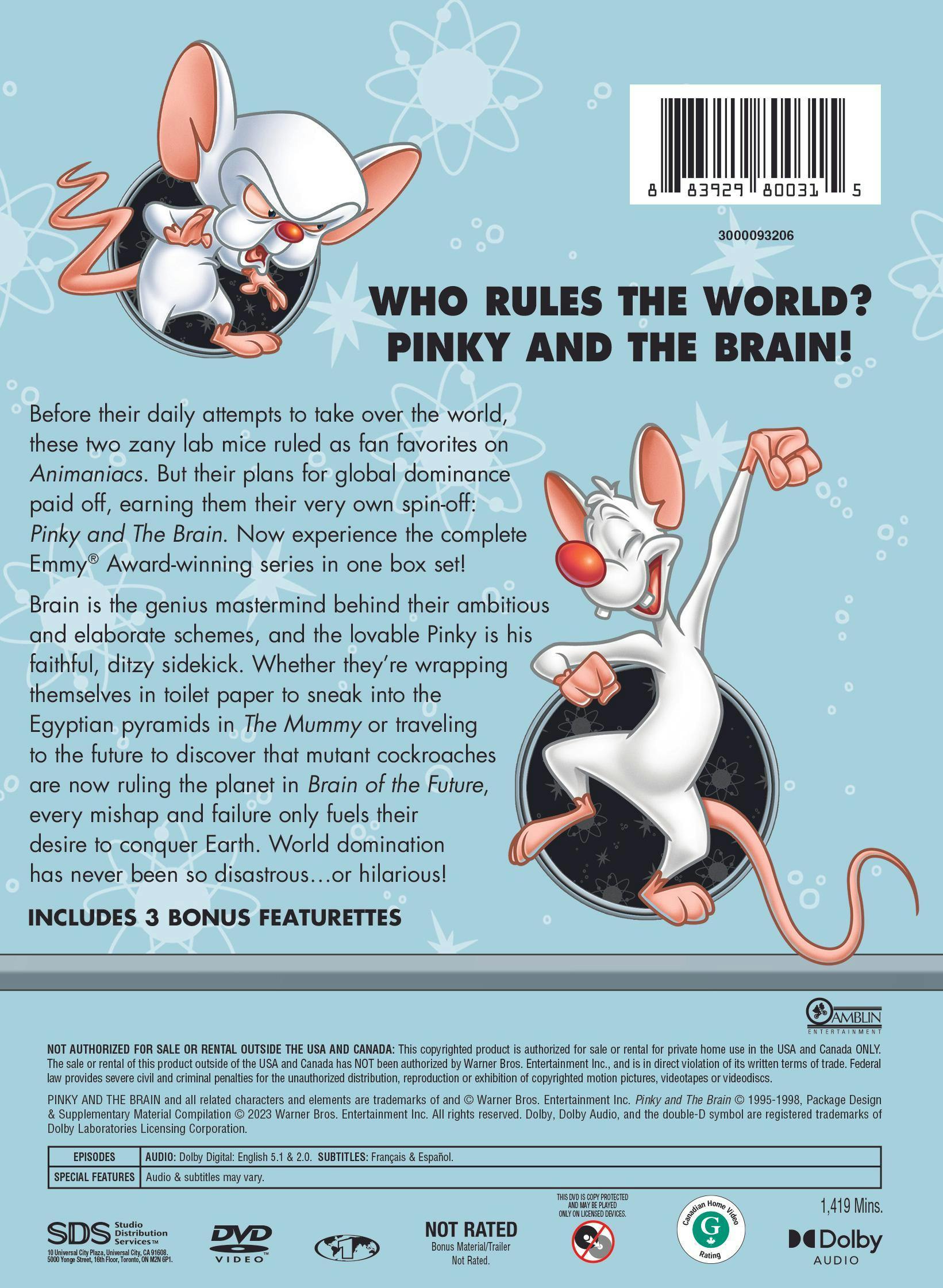 Pinky and the Brain: The Complete Series (Box Set) [DVD] – GRUV