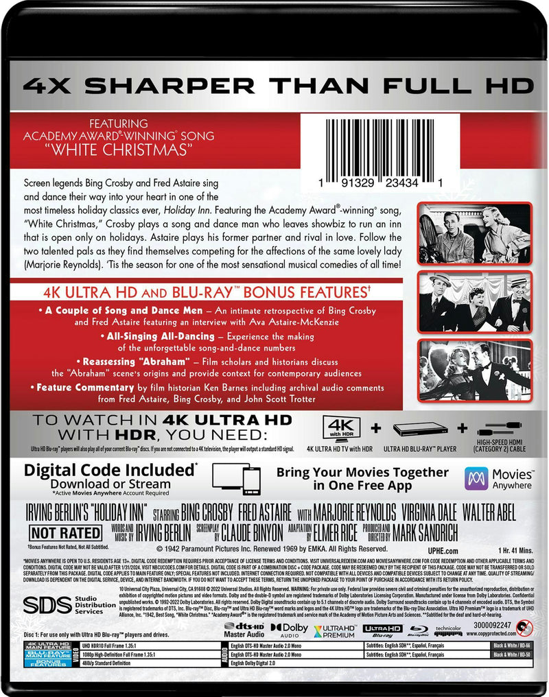 Holiday Inn (4K Ultra HD + Blu-ray (80th Anniversary)) [UHD]