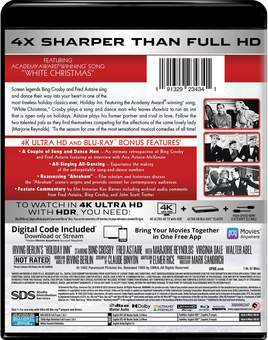 Holiday Inn (4K Ultra HD + Blu-ray (80th Anniversary)) [UHD]