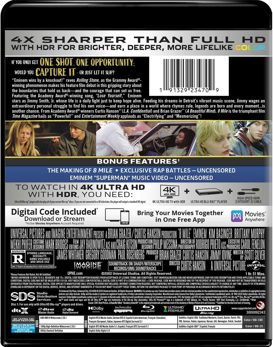 8 Mile (4K Ultra HD + Blu-ray) [UHD]