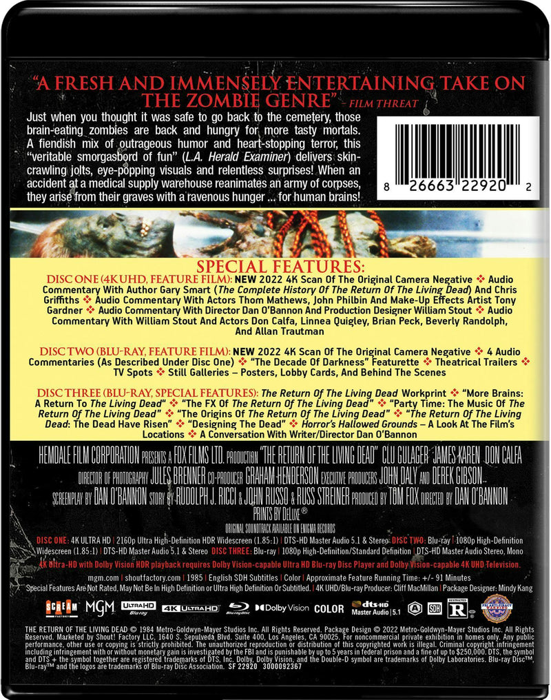 The Return Of The Living Dead [Collector's Edition] [UHD]