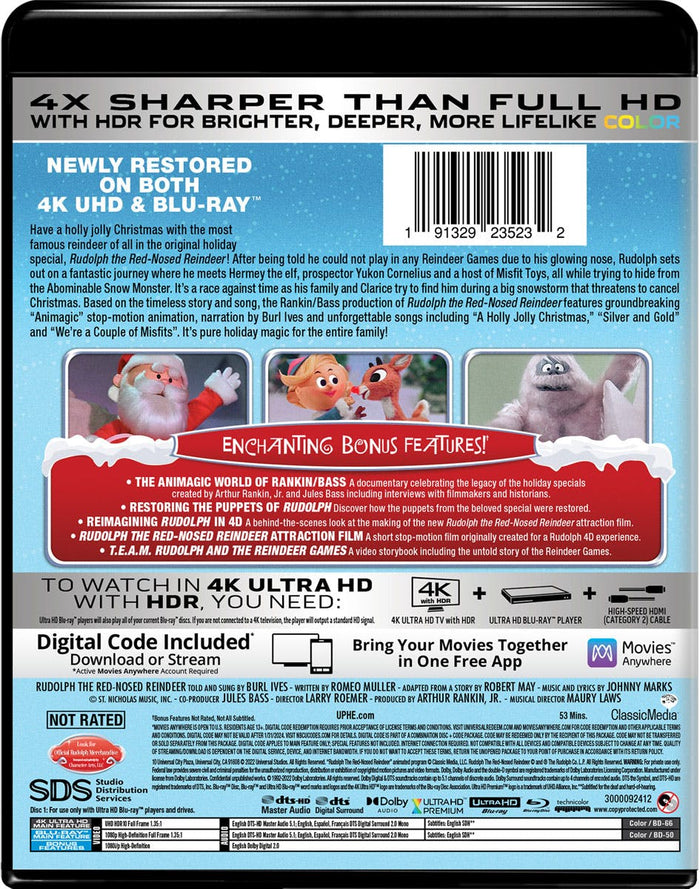 Rudolph the Red-nosed Reindeer (4K Ultra HD + Blu-ray) [UHD]