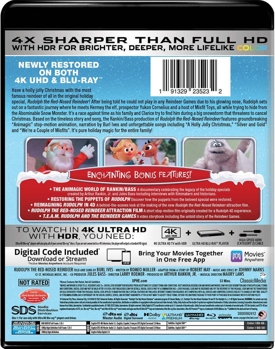 Rudolph the Red-nosed Reindeer (4K Ultra HD + Blu-ray) [UHD]
