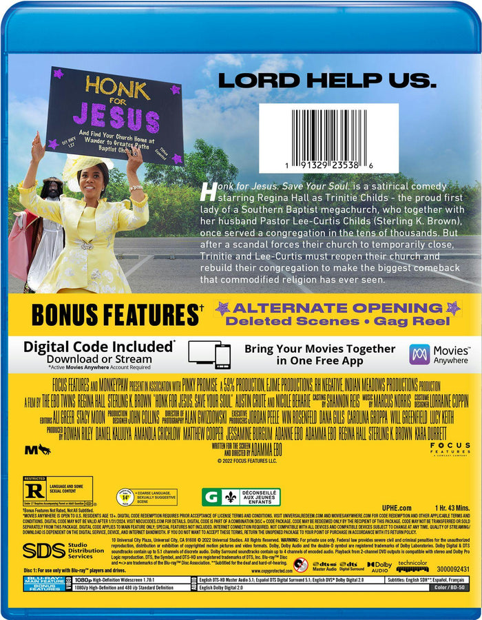Honk for Jesus. Save Your Soul (Blu-ray + Digital Copy) [Blu-ray]