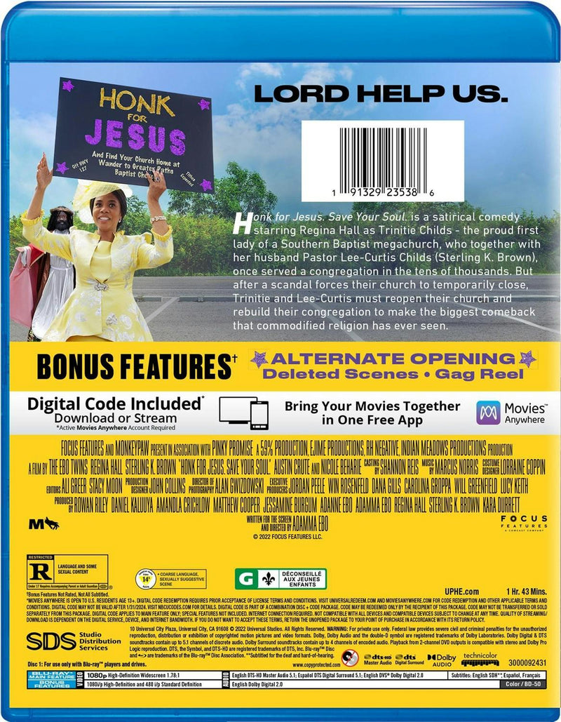 Honk for Jesus. Save Your Soul (Blu-ray + Digital Copy) [Blu-ray]