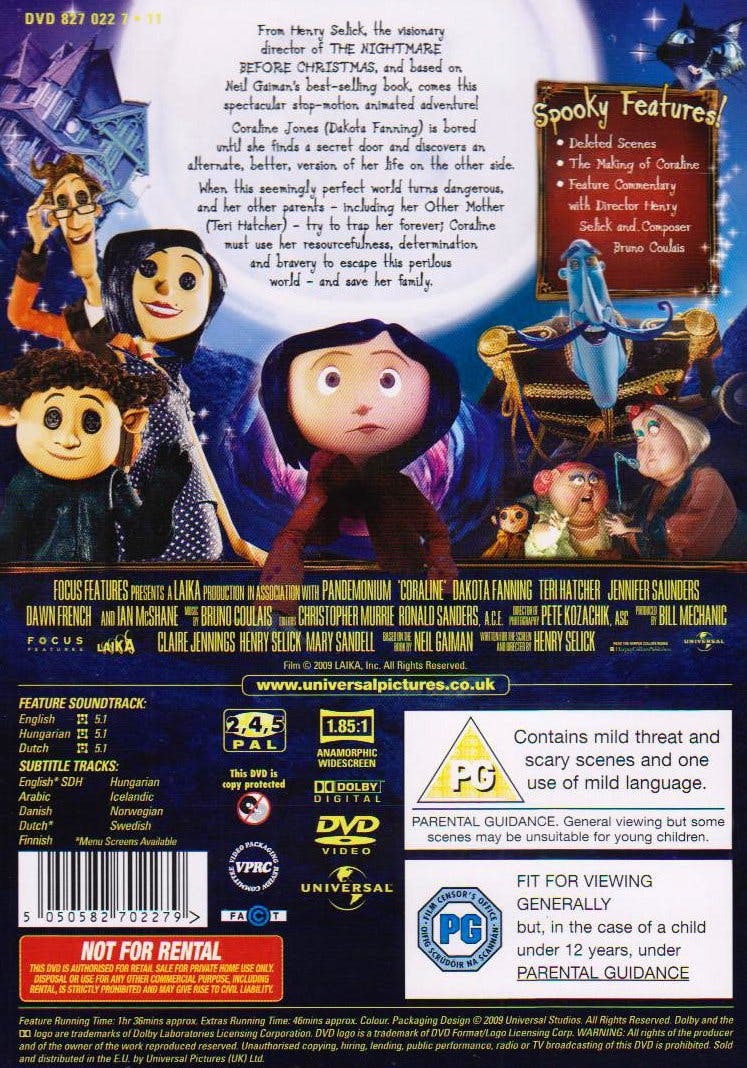 Coraline 2D-Version [DVD]