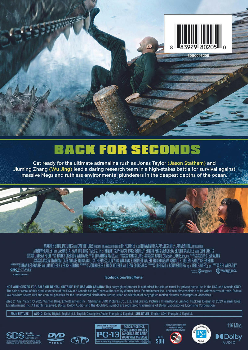 Meg 2: The Trench [DVD]