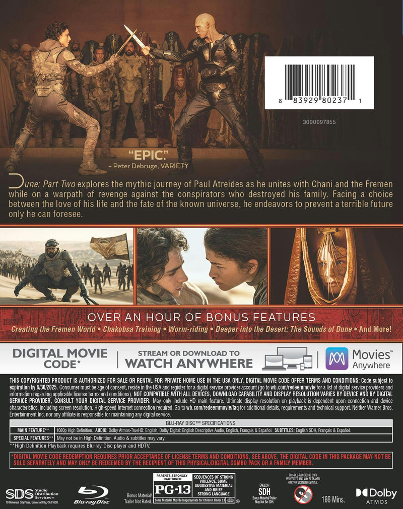Dune: Part Two [Blu-ray]