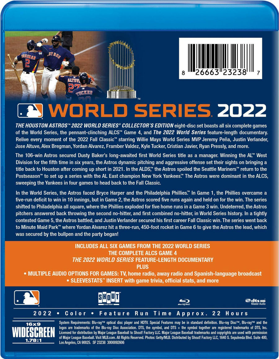 2022 World Series Collector's Edition: Houston Astros [Blu-ray]
