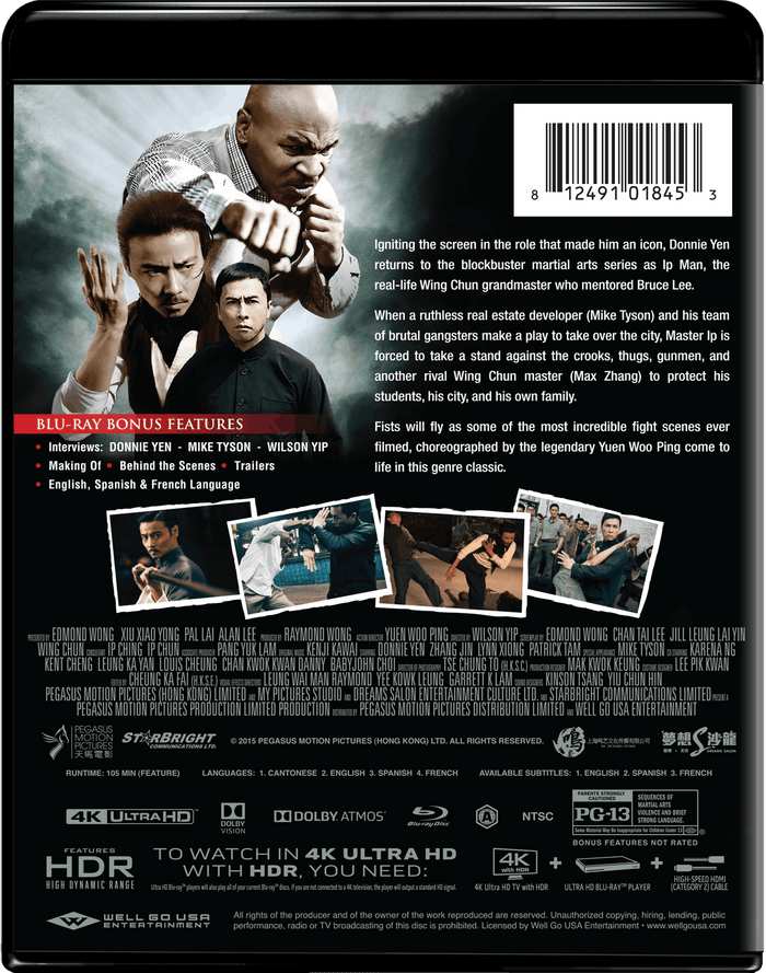 Ip Man 3 (4K Ultra HD + Blu-ray) [UHD]