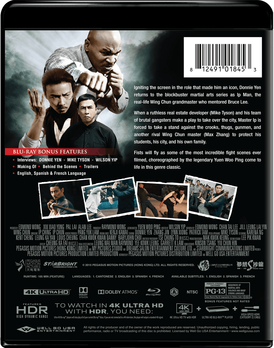 Ip Man 3 (4K Ultra HD + Blu-ray) [UHD]