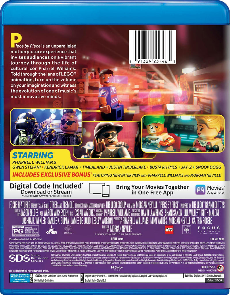 Piece by Piece - Blu-ray + Digital [Blu-ray]