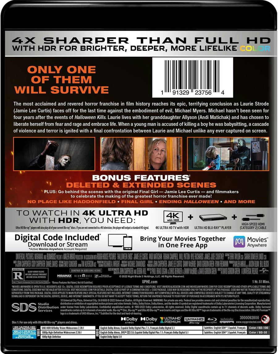 Halloween Ends (4K Ultra HD + Blu-ray) [UHD]