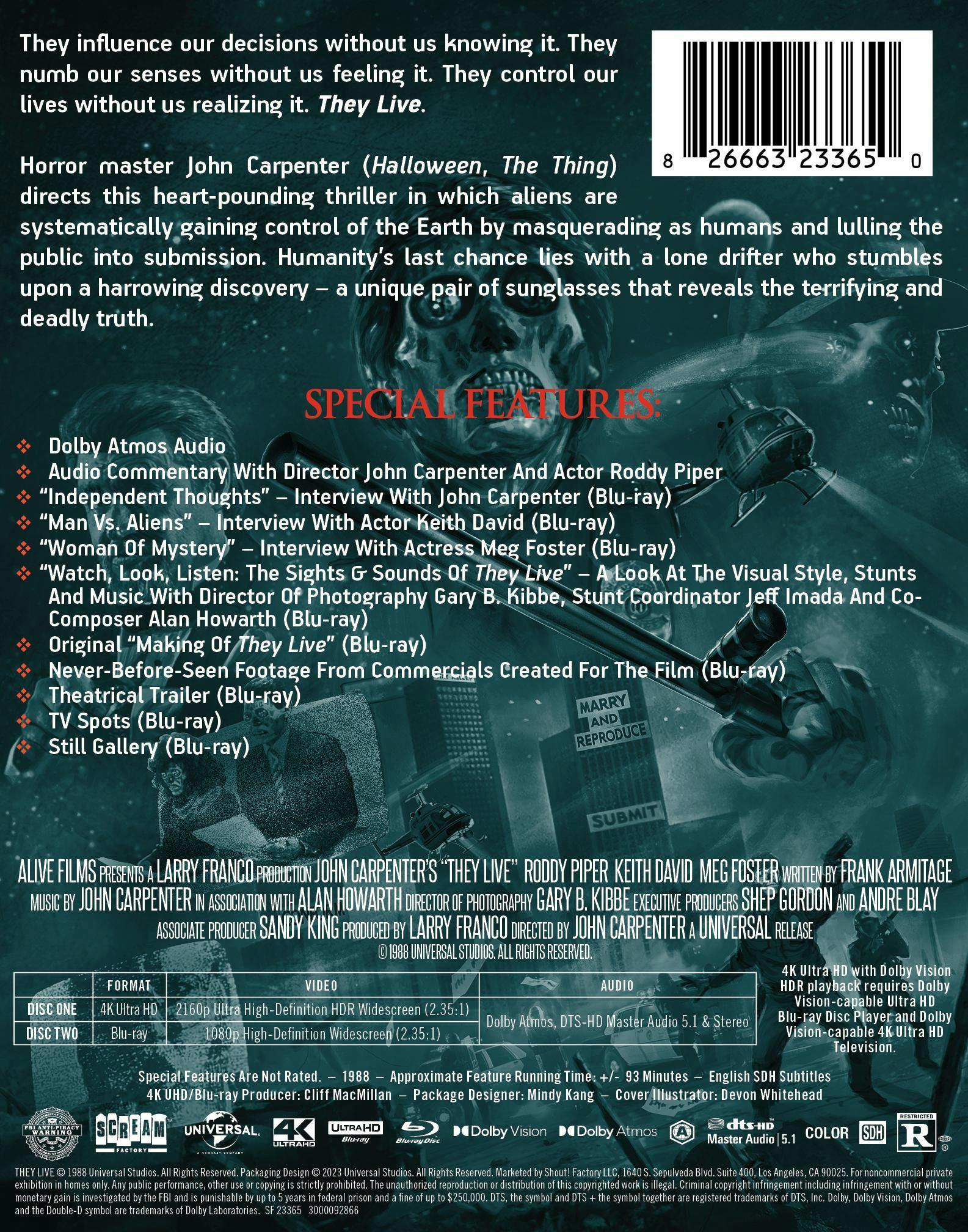 They Live [Limited Edition Steelbook] [UHD]