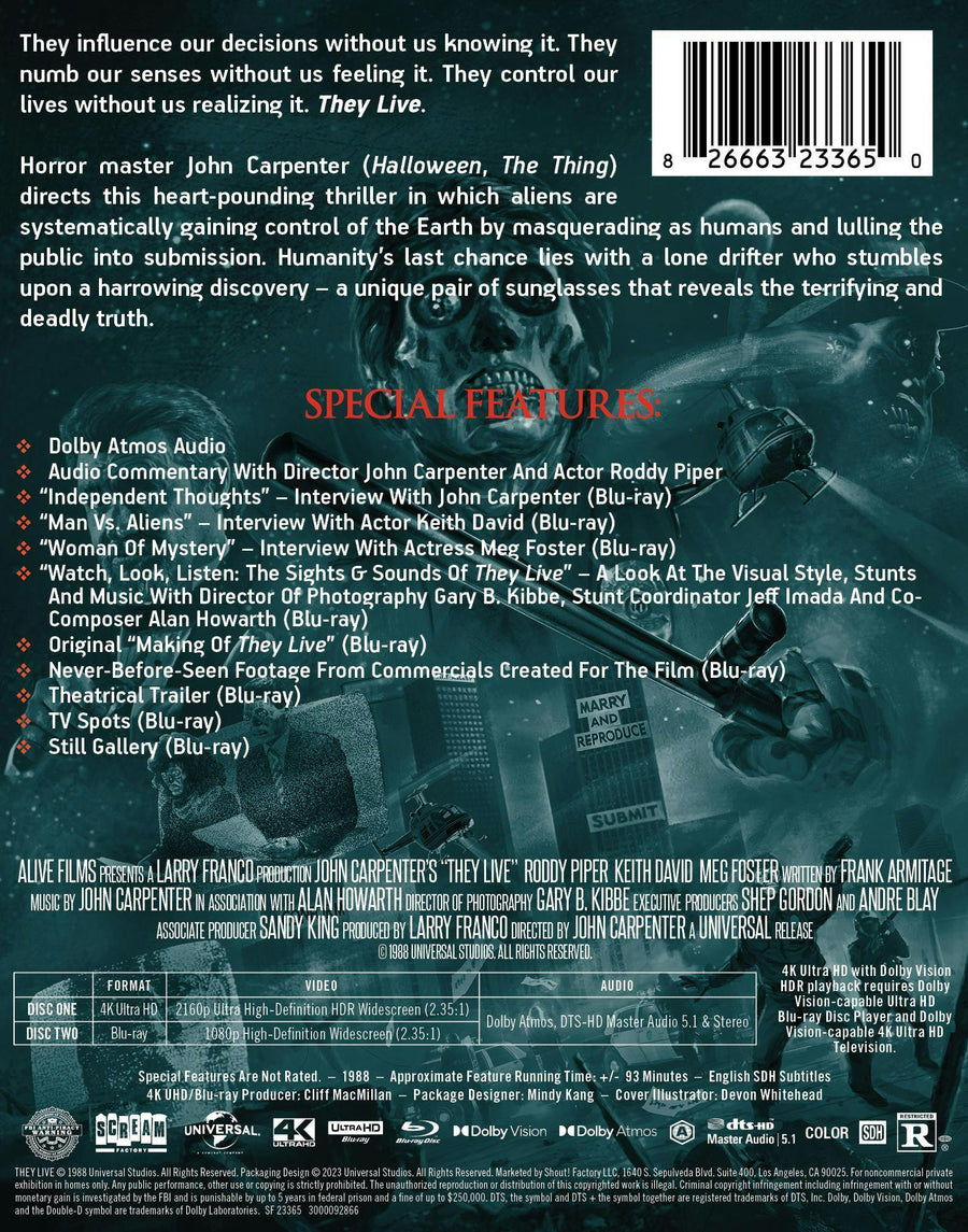 They Live [Limited Edition Steelbook] [UHD]
