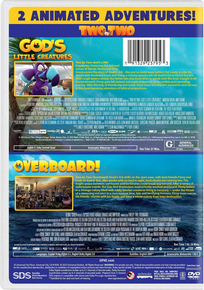 Two by Two: God's Little Creatures / Two by Two: Overboard! Double Feature [DVD]
