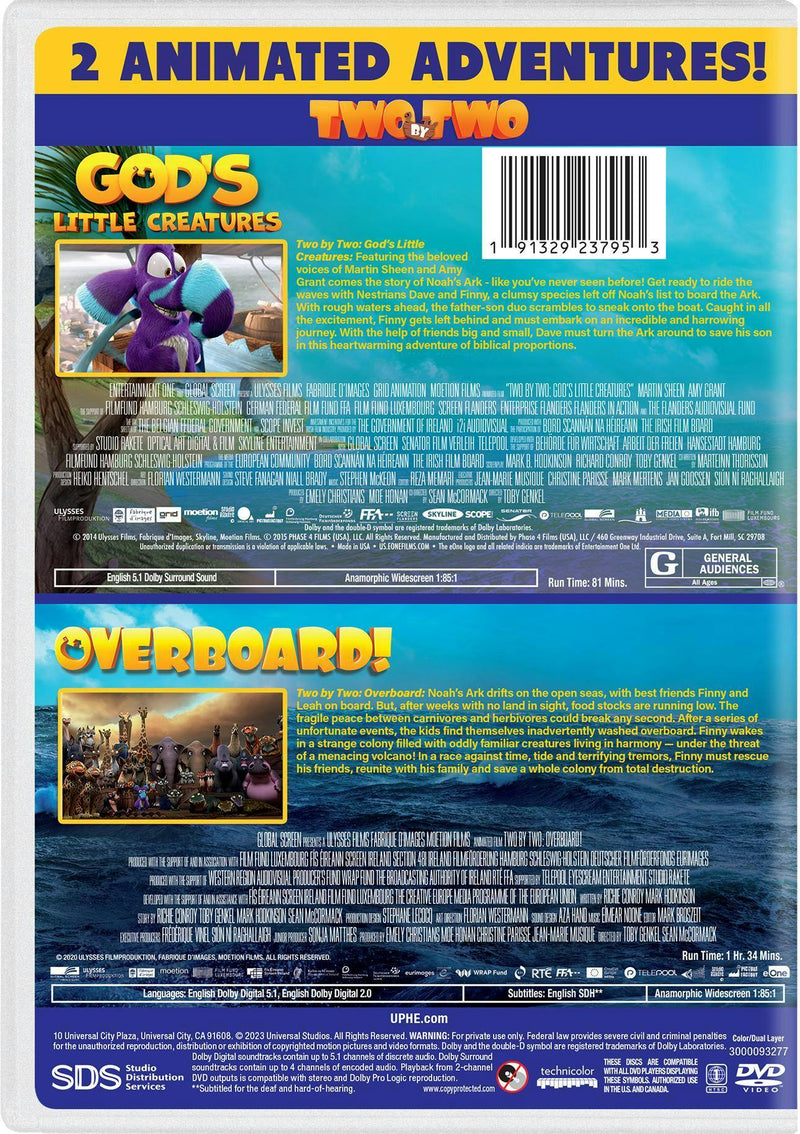 Two by Two: God's Little Creatures / Two by Two: Overboard! Double Feature [DVD]
