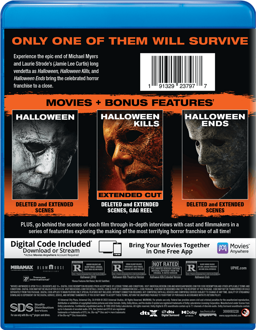 Halloween/Halloween Kills/Halloween Ends (Box Set) [Blu-ray]