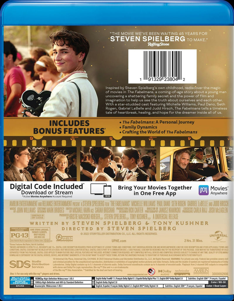 The Fabelmans (with DVD) [Blu-ray]
