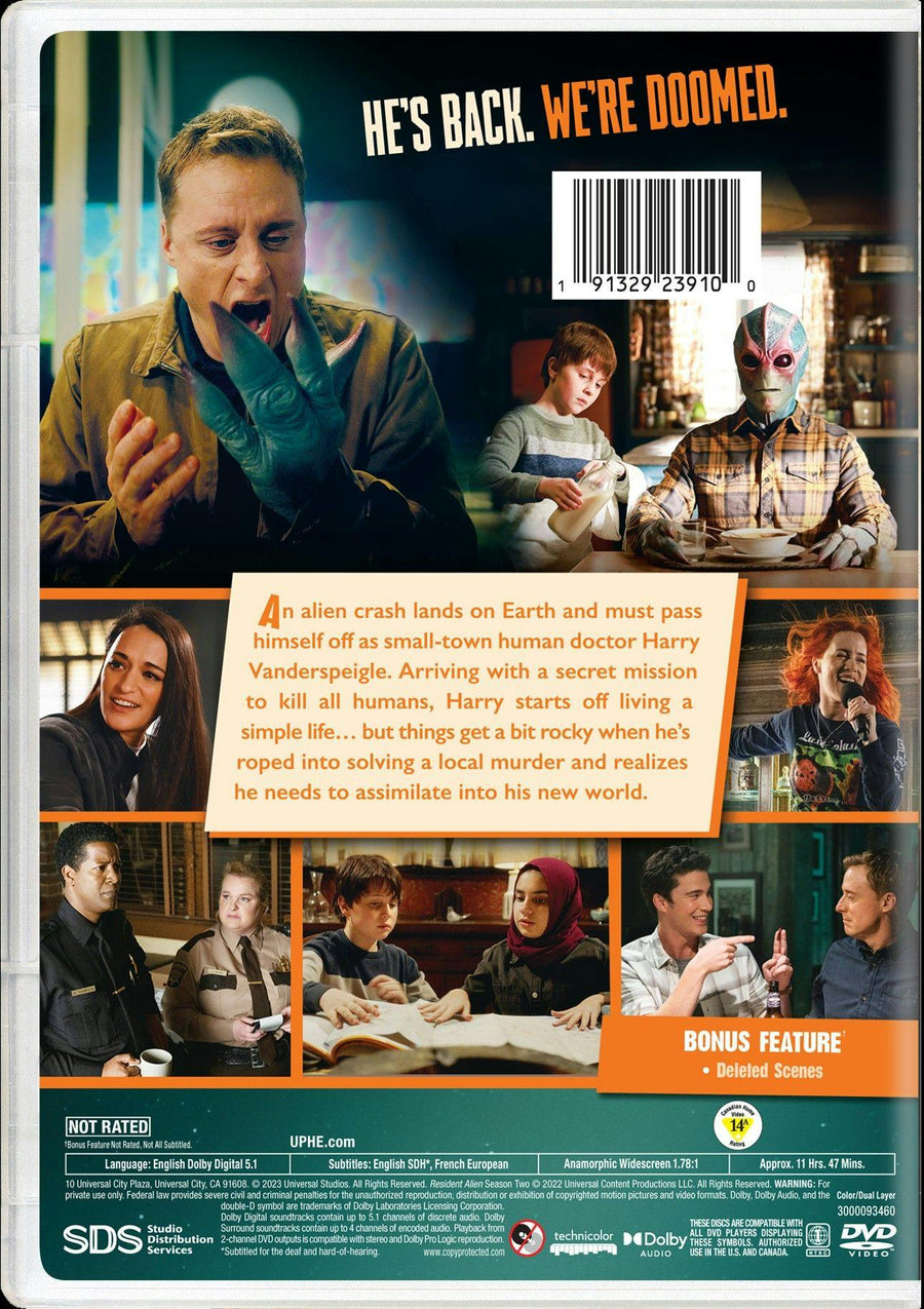 Resident Alien: Season Two (Box Set) [DVD]