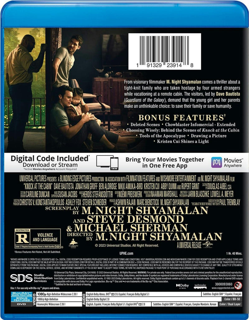 Knock at the Cabin (with DVD) [Blu-ray]