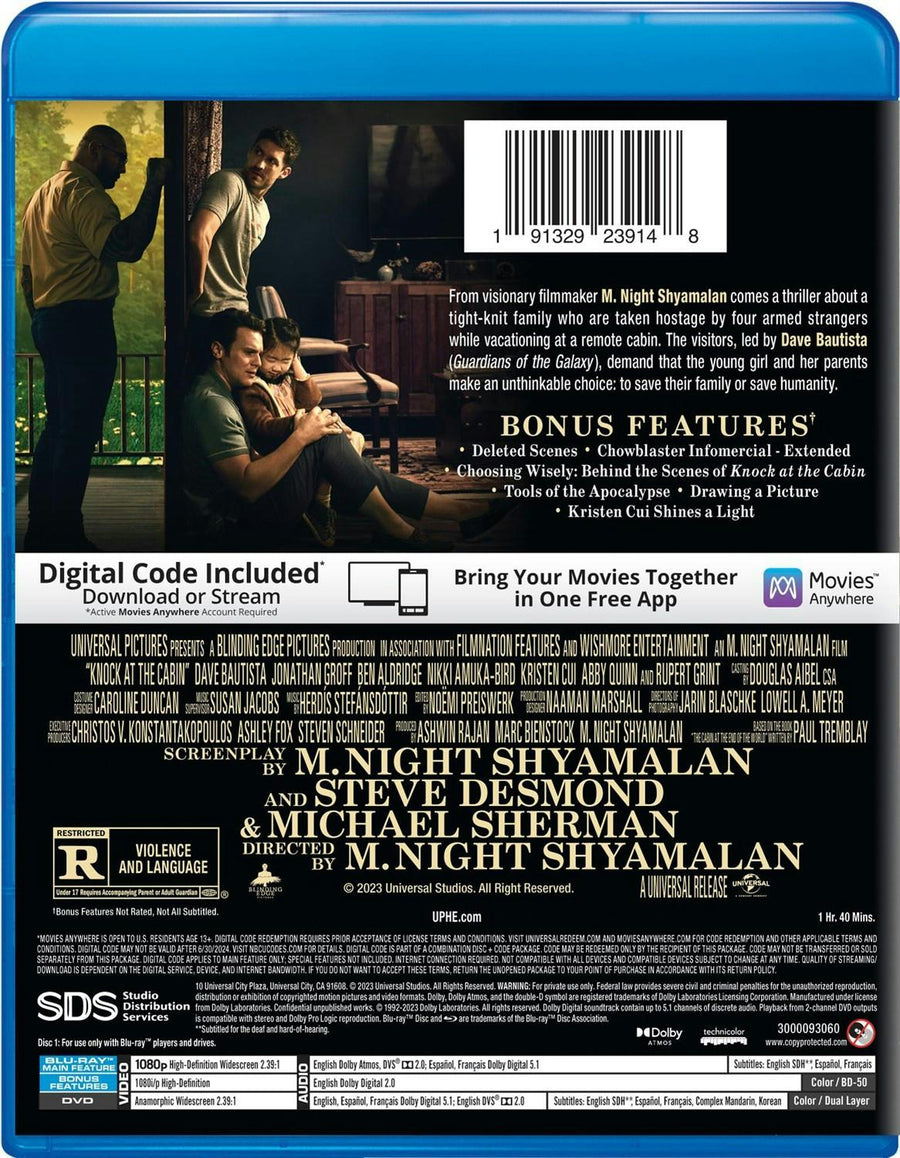 Knock at the Cabin (with DVD) [Blu-ray]