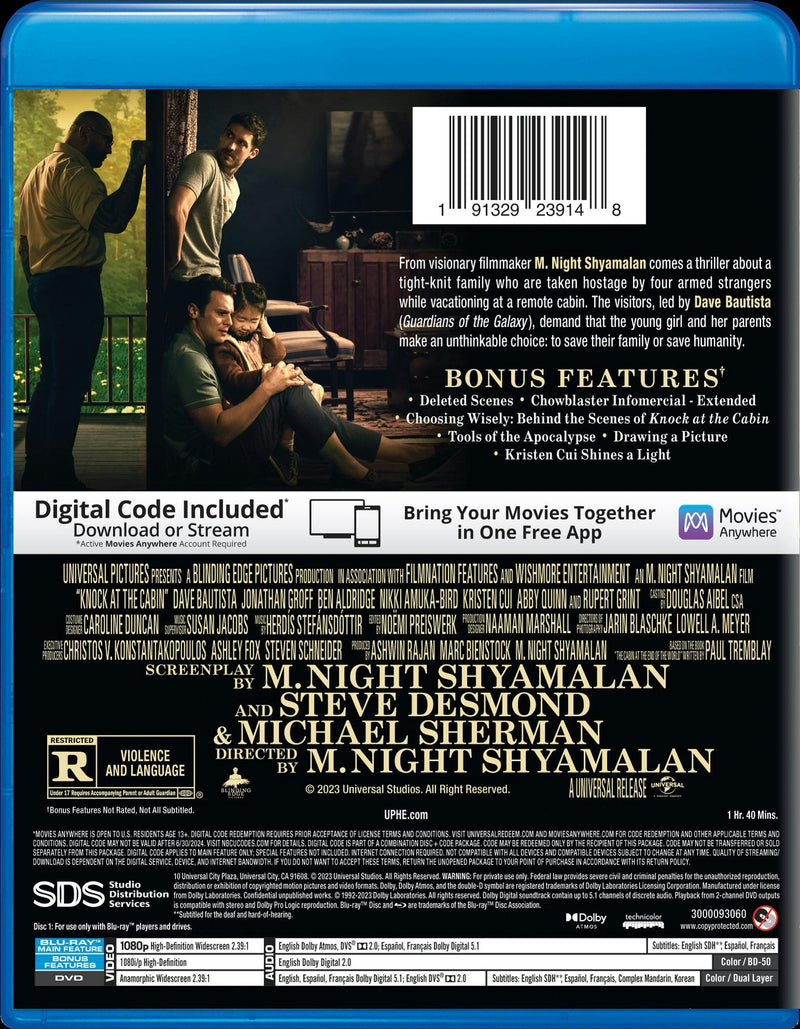 Knock at the Cabin (with DVD) [Blu-ray]
