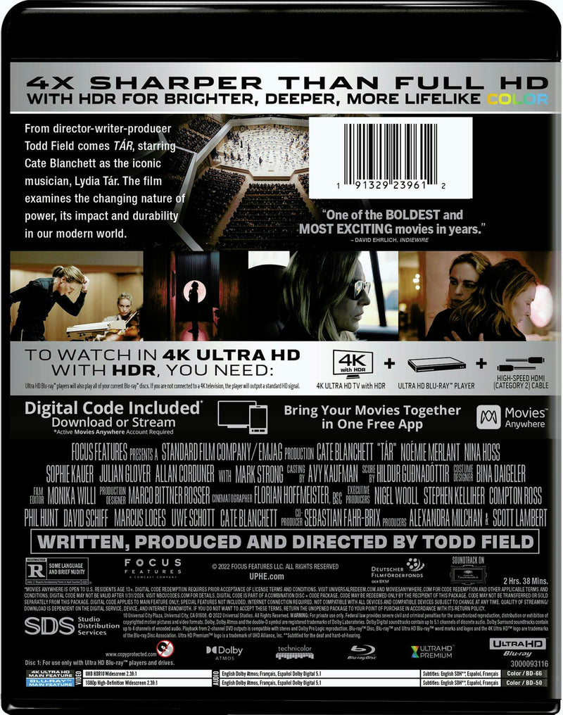 Tár (4K Ultra HD + Blu-ray) [UHD]