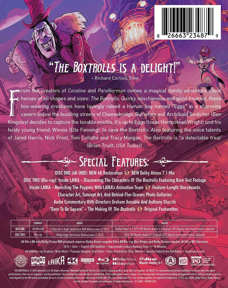 The Boxtrolls [Limited Edition Steelbook] (4K UHD) [UHD]