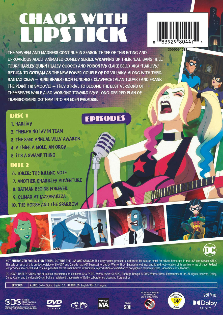 Harley Quinn: The Complete Third Season [DVD]